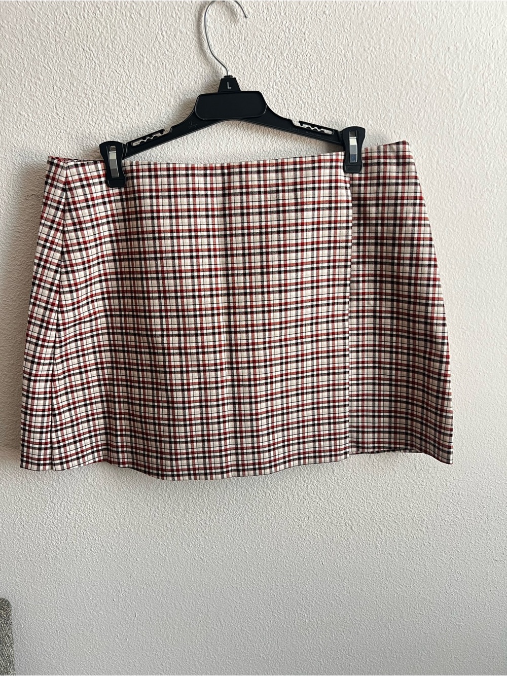 Gianni Bini brown and Cream Plaid Mini Skirt